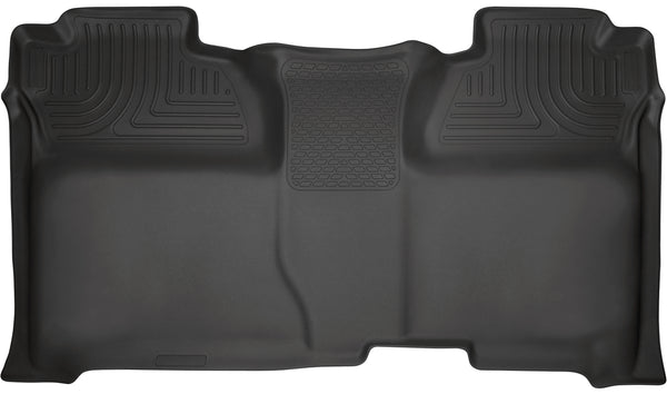 Husky Liners WeatherBeater 2nd Seat Rear Floor Liner Mats (Full Coverage) for 2014-2018 Chevrolet Silverado 1500 Crew Cab Pickup - 19231 [2018 2017 2016 2015 2014]