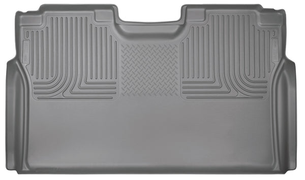 Husky Liners WeatherBeater 2nd Seat Rear Floor Liner Mats (Full Coverage) for 2015-2019 Ford F-150 Crew Cab Pickup - 19372 [2019 2018 2017 2016 2015]