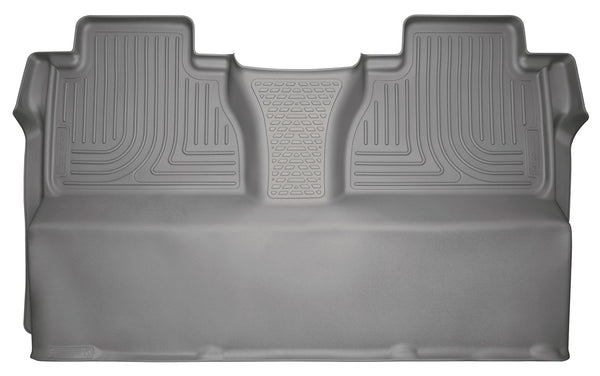 Husky Liners WeatherBeater 2nd Seat Rear Floor Liner Mats (Full Coverage) for 2014-2020 Toyota Tundra Extended Crew Cab Pickup - 19582 [2020 2019 2018 2017 2016 2015 2014]