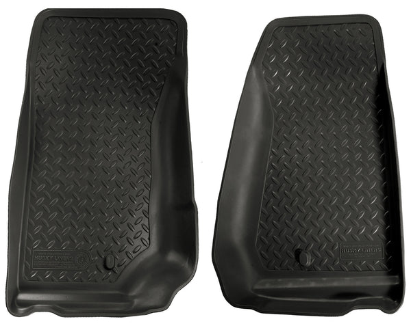 Husky Liners Classic Style Front Floor Liners Mat for 2007-2013 Jeep Wrangler - 30521 [2013 2012 2011 2010 2009 2008 2007]