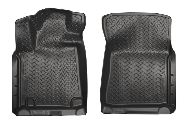 Husky Liners Classic Style Front Floor Liners Mat for 2014-2014 Toyota Tundra Extended Crew Cab Pickup - 35571 [2014]