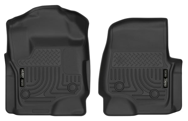 Husky Liners X-act Contour Front Floor Liners Mat for 2017-2019 Ford F-250 Super Duty Crew Cab Pickup - 52731 [2019 2018 2017]