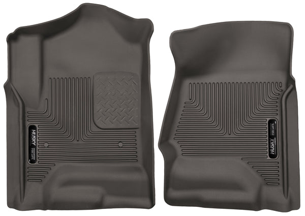 Husky Liners X-act Contour Front Floor Liners Mat for 2015-2018 Chevrolet Silverado 3500 HD Extended Cab Pickup - 53110 [2018 2017 2016 2015]