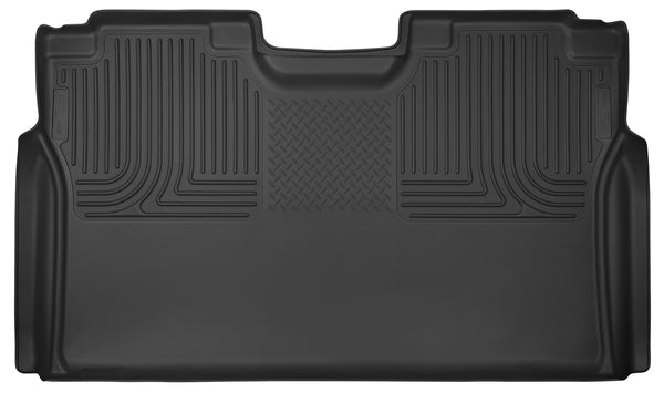 Husky Liners X-act Contour 2nd Seat Rear Floor Liner Mats (Full Coverage) for 2015-2019 Ford F-150 Crew Cab Pickup - 53491 [2019 2018 2017 2016 2015]