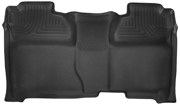 Husky Liners X-act Contour 2nd Seat Rear Floor Liner Mats (Full Coverage) for 2014-2018 Chevrolet Silverado 1500 Crew Cab Pickup - 53901 [2018 2017 2016 2015 2014]