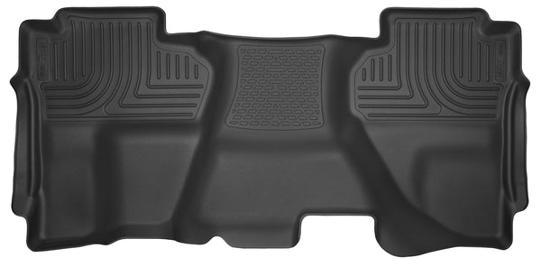 Husky Liners X-act Contour 2nd Seat Rear Floor Liner Mats (Full Coverage) for 2015-2019 GMC Sierra 2500 HD Extended Cab Pickup - 53911 [2019 2018 2017 2016 2015]