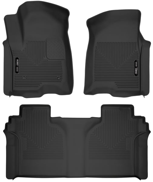 Husky Liners X-act Contour Front & 2nd Seat Rear Floor Liners Mat for 2020-2020 Chevrolet Silverado 3500 HD Crew Cab Pickup - 54208 [2020]