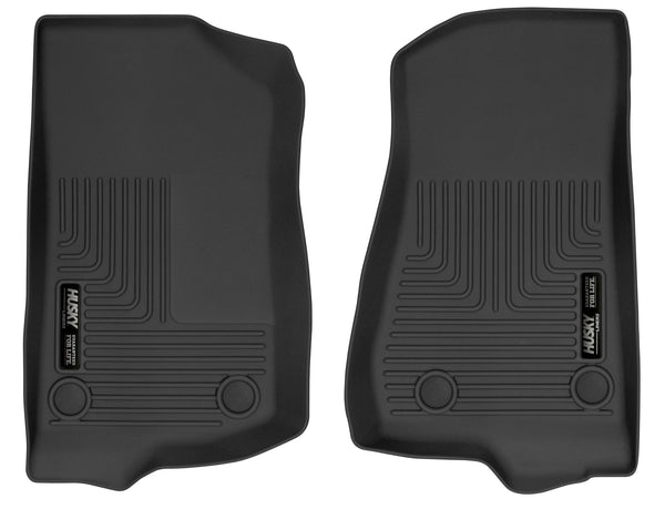 Husky Liners X-act Contour Front Floor Liners Mat for 2018-2019 Jeep Wrangler - 54531 [2019 2018]