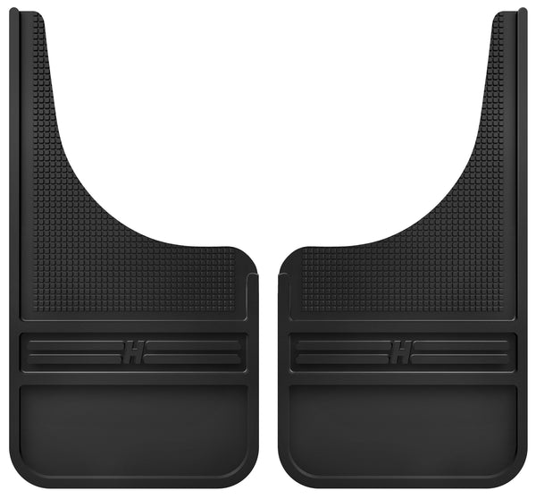 Husky Liners MudDog Mud Flaps Rubber Front - 12IN w/o Weight for 2015-2019 Ford Transit-350 HD - 55000 [2019 2018 2017 2016 2015]