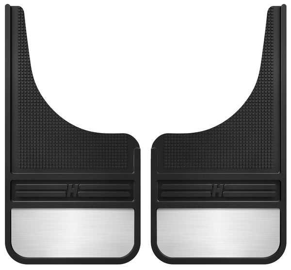 Husky Liners MudDog Mud Flaps Rubber Front - 12IN w/ Weight for 2005-2006 Chevrolet Silverado 1500 HD - 55001 [2006 2005]