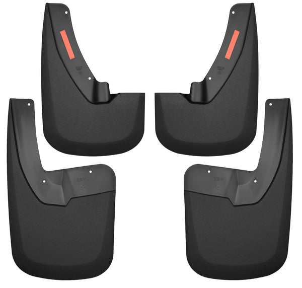 Husky Liners Mud Guards Front and Rear Set for 2011-2018 Ram 2500 - 58186 [2018 2017 2016 2015 2014 2013 2012 2011]