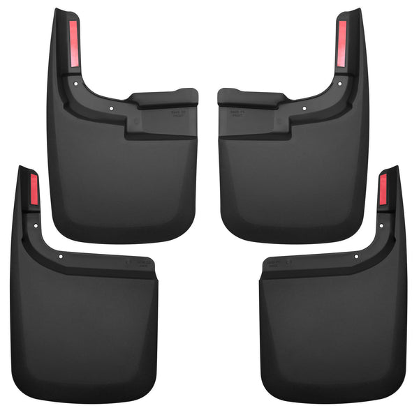 Husky Liners Mud Guards Front and Rear Set for 2017-2019 Ford F-350 Super Duty - 58466 [2019 2018 2017]