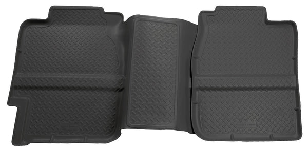 Husky Liners Classic Style 2nd Seat Rear Floor Liner Mats for 2004-2005 GMC Sierra 3500 Extended Cab Pickup - 61361 [2005 2004]