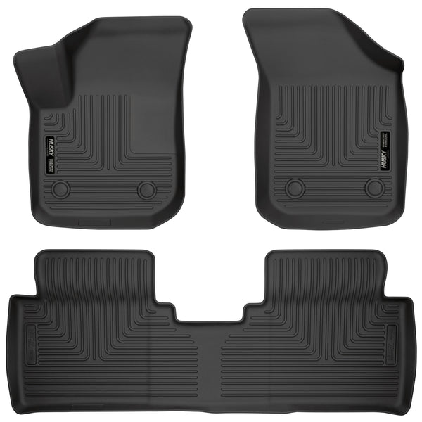 Husky Liners WeatherBeater Front & 2nd Seat Rear Floor Liners Mat for 2016-2020 Buick Envision - 95111 [2020 2019 2018 2017 2016]