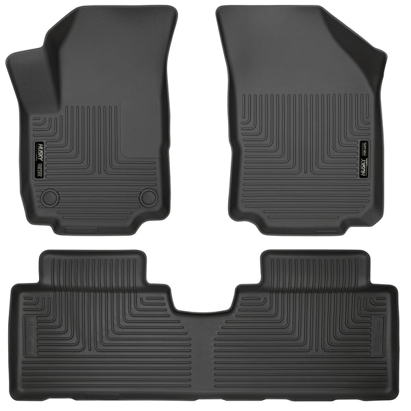 Husky Liners WeatherBeater Front & 2nd Seat Rear Floor Liners Mat for 2018-2020 GMC Terrain - 95151 [2020 2019 2018]