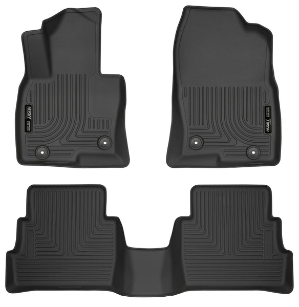 Husky Liners WeatherBeater Front & 2nd Seat Rear Floor Liners Mat for 2017-2019 Mazda CX-5 - 95641 [2019 2018 2017]