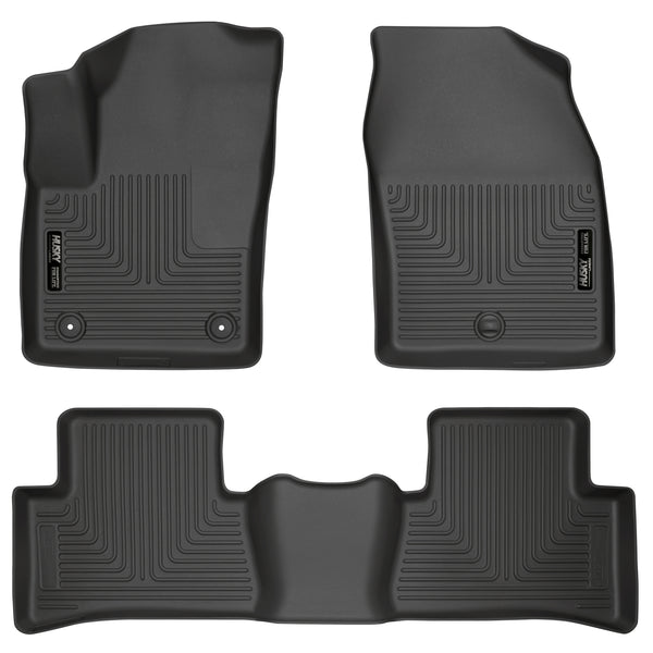 Husky Liners WeatherBeater Front & 2nd Seat Rear Floor Liners Mat for 2018-2019 Toyota C-HR - 95651 [2019 2018]