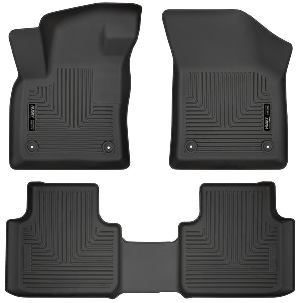 Husky Liners WeatherBeater Front & 2nd Seat Rear Floor Liners Mat for 2018-2019 Volkswagen Atlas - 95661 [2019 2018]