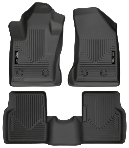 Husky Liners WeatherBeater Front & 2nd Seat Rear Floor Liners Mat for 2017-2017 Jeep Compass - 95681 [2017]