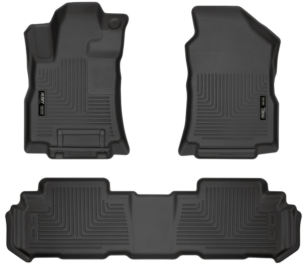 Husky Liners WeatherBeater Front & 2nd Seat Rear Floor Liners Mat for 2019-2019 Subaru Ascent - 95871 [2019]