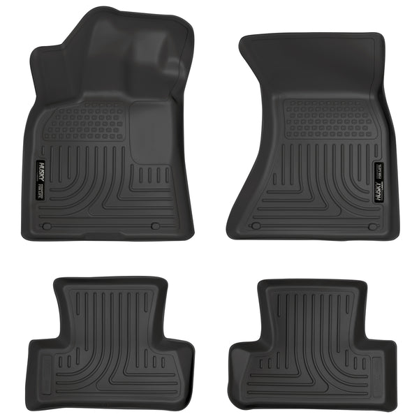 Husky Liners WeatherBeater Front & 2nd Seat Rear Floor Liners Mat for 2009-2016 Audi Q5 - 96411 [2016 2015 2014 2013 2012 2011 2010 2009]