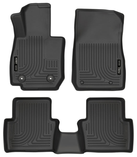 Husky Liners WeatherBeater Front & 2nd Seat Rear Floor Liners Mat for 2016-2019 Mazda CX-3 - 96701 [2019 2018 2017 2016]