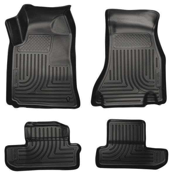 Husky Liners WeatherBeater Front & 2nd Seat Rear Floor Liners Mat for 2008-2010 Dodge Challenger - 98021 [2010 2009 2008]