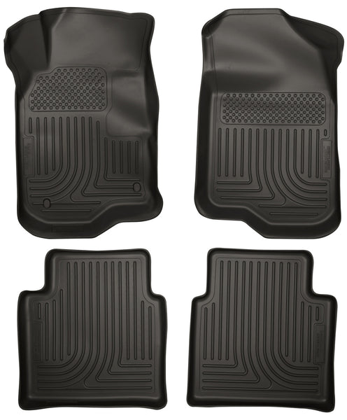 Husky Liners WeatherBeater Front & 2nd Seat Rear Floor Liners Mat for 2009-2012 Chevrolet Malibu - 98111 [2012 2011 2010 2009]