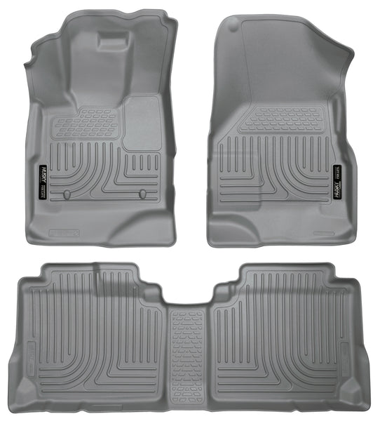 Husky Liners WeatherBeater Front & 2nd Seat Rear Floor Liners Mat for 2010-2017 GMC Terrain - 98132 [2017 2016 2015 2014 2013 2012 2011 2010]