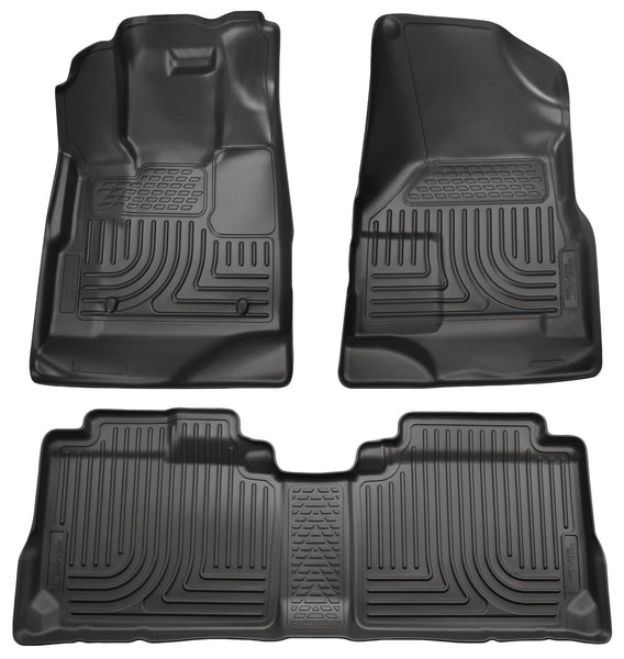 Husky Liners WeatherBeater Front & 2nd Seat Rear Floor Liners Mat for 2010-2016 Cadillac SRX - 98141 [2016 2015 2014 2013 2012 2011 2010]