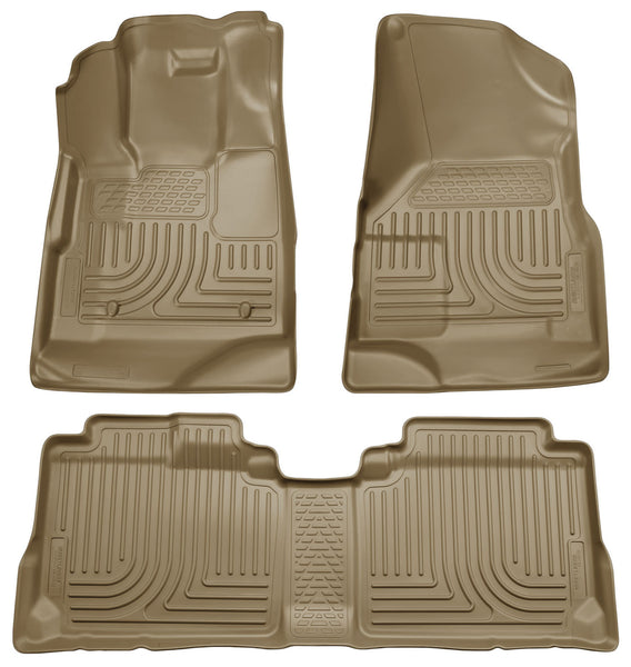 Husky Liners WeatherBeater Front & 2nd Seat Rear Floor Liners Mat for 2010-2016 Cadillac SRX - 98143 [2016 2015 2014 2013 2012 2011 2010]