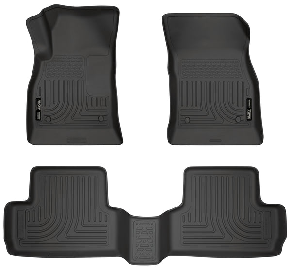 Husky Liners WeatherBeater Front & 2nd Seat Rear Floor Liners Mat for 2012-2017 Buick Verano - 98171 [2017 2016 2015 2014 2013 2012]