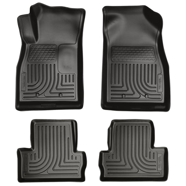 Husky Liners WeatherBeater Front & 2nd Seat Rear Floor Liners Mat for 2011-2015 Chevrolet Volt - 98181 [2015 2014 2013 2012 2011]