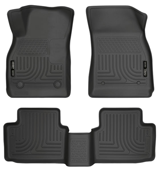 Husky Liners WeatherBeater Front & 2nd Seat Rear Floor Liners Mat for 2015-2015 Chevrolet Malibu - 98191 [2015]