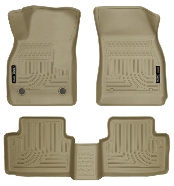 Husky Liners WeatherBeater Front & 2nd Seat Rear Floor Liners Mat for 2015-2015 Chevrolet Malibu - 98193 [2015]