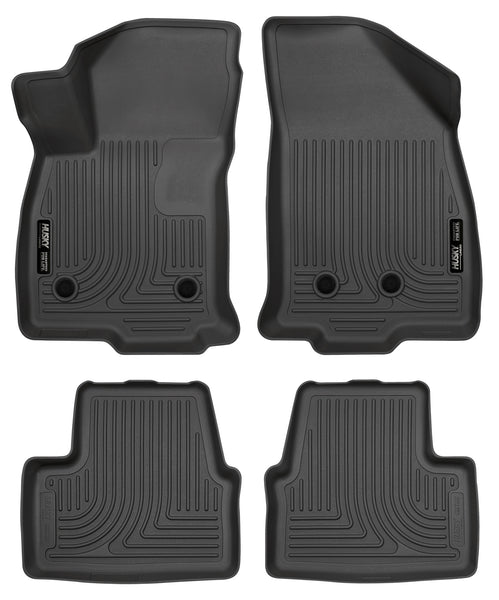 Husky Liners WeatherBeater Front & 2nd Seat Rear Floor Liners Mat for 2016-2019 Chevrolet Volt - 98281 [2019 2018 2017 2016]