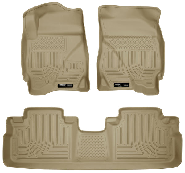 Husky Liners WeatherBeater Front & 2nd Seat Rear Floor Liners Mat for 2009-2012 Ford Escape XLT - 98353 [2012 2011 2010 2009]