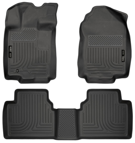 Husky Liners WeatherBeater Front & 2nd Seat Rear Floor Liners Mat for 2010-2011 Mercury Milan FWD - 98361 [2011 2010]