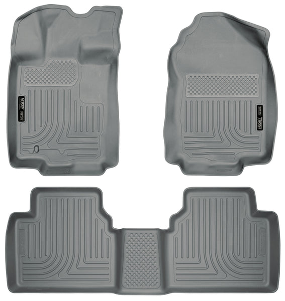 Husky Liners WeatherBeater Front & 2nd Seat Rear Floor Liners Mat for 2010-2012 Lincoln MKZ FWD - 98362 [2012 2011 2010]