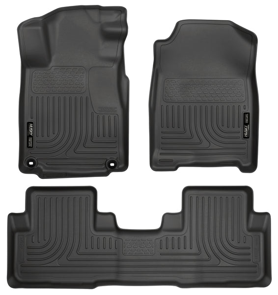 Husky Liners WeatherBeater Front & 2nd Seat Rear Floor Liners Mat for 2012-2014 Honda CR-V - 98451 [2014 2013 2012]