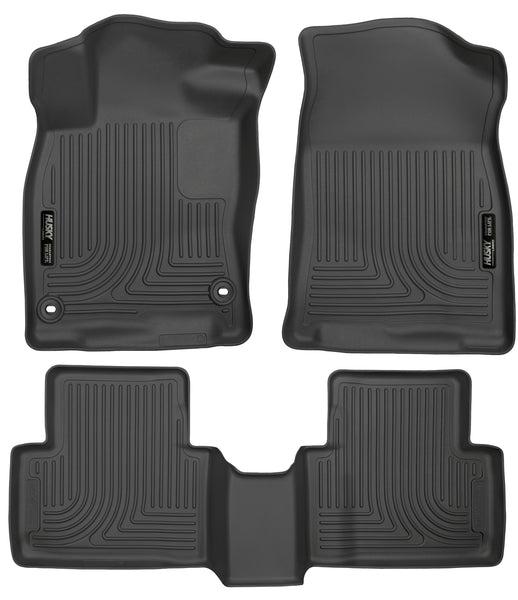 Husky Liners WeatherBeater Front & 2nd Seat Rear Floor Liners Mat for 2019-2019 Honda Civic Hatchback - 98461 [2019]