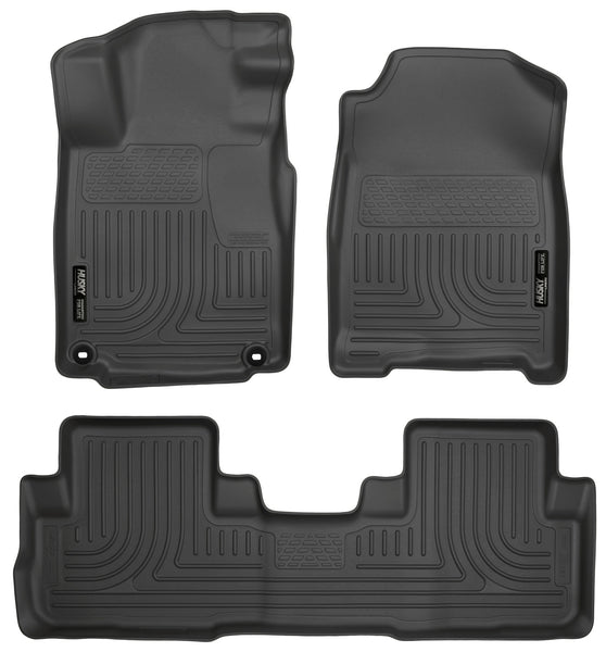 Husky Liners WeatherBeater Front & 2nd Seat Rear Floor Liners Mat for 2015-2016 Honda CR-V - 98471 [2016 2015]