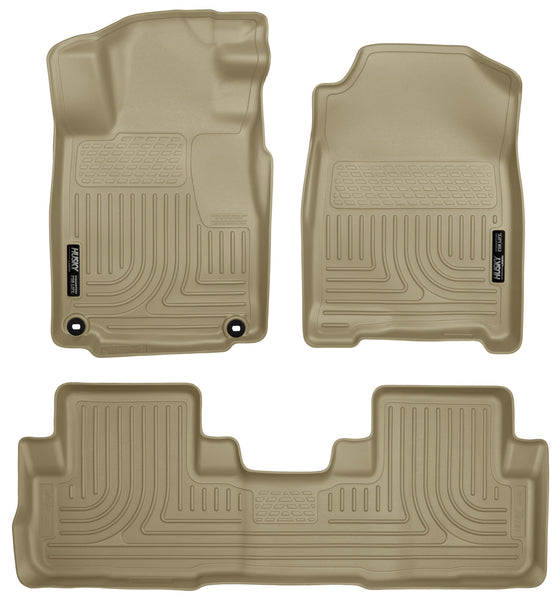 Husky Liners WeatherBeater Front & 2nd Seat Rear Floor Liners Mat for 2015-2016 Honda CR-V - 98473 [2016 2015]