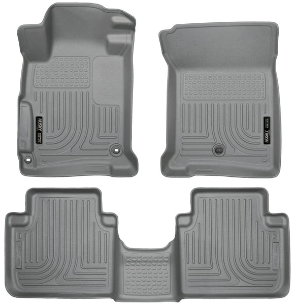 Husky Liners WeatherBeater Front & 2nd Seat Rear Floor Liners Mat for 2013-2013 Honda Accord Sedan Automatic CVT - 98482 [2013]