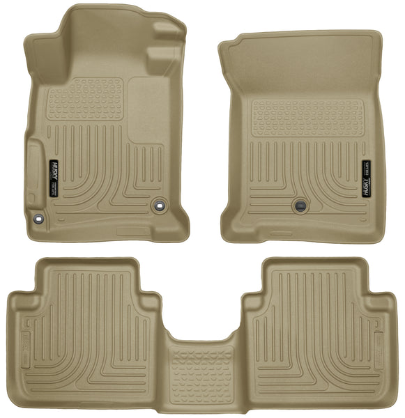 Husky Liners WeatherBeater Front & 2nd Seat Rear Floor Liners Mat for 2013-2013 Honda Accord Sedan Automatic CVT - 98483 [2013]