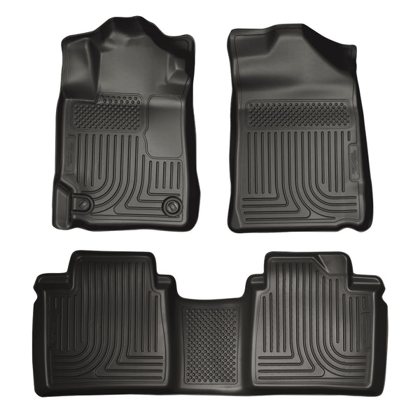 Husky Liners WeatherBeater Front & 2nd Seat Rear Floor Liners Mat for 2007-2011 Toyota Camry - 98511 [2011 2010 2009 2008 2007]
