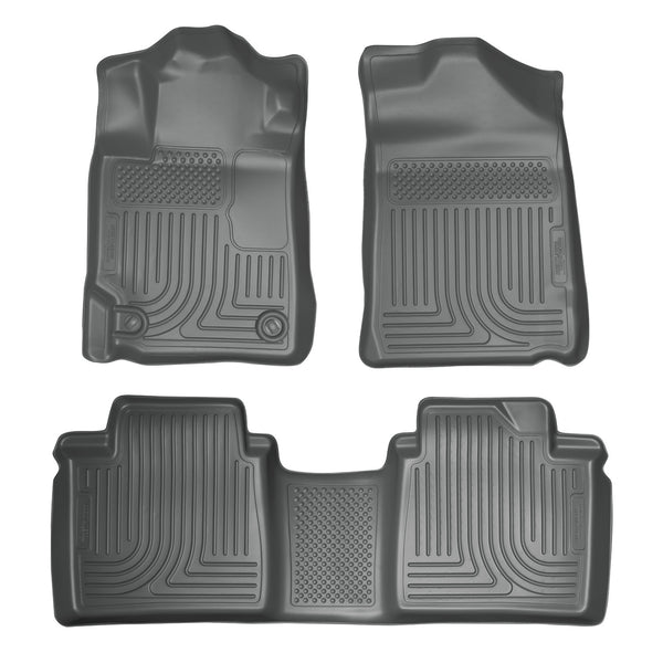Husky Liners WeatherBeater Front & 2nd Seat Rear Floor Liners Mat for 2007-2011 Toyota Camry - 98512 [2011 2010 2009 2008 2007]