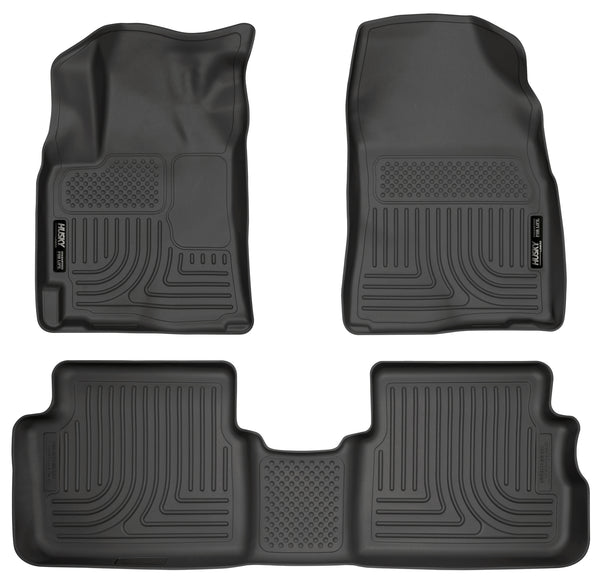Husky Liners WeatherBeater Front & 2nd Seat Rear Floor Liners Mat for 2009-2010 Pontiac Vibe Automatic FWD - 98531 [2010 2009]