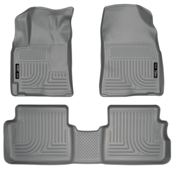 Husky Liners WeatherBeater Front & 2nd Seat Rear Floor Liners Mat for 2009-2013 Toyota Matrix Automatic FWD - 98532 [2013 2012 2011 2010 2009]