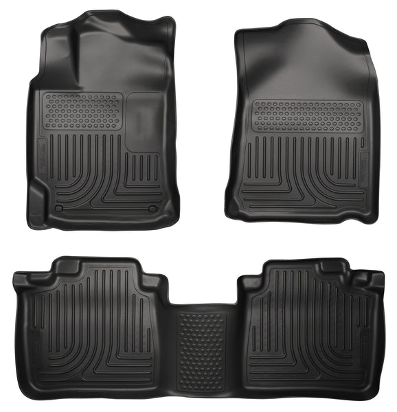 Husky Liners WeatherBeater Front & 2nd Seat Rear Floor Liners Mat for 2009-2011 Toyota Venza - 98541 [2011 2010 2009]